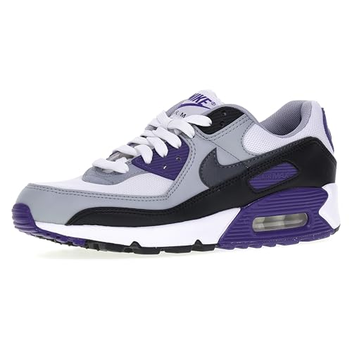 NIKE Air Max 90, Sneaker Donna, White Iron Grey Black