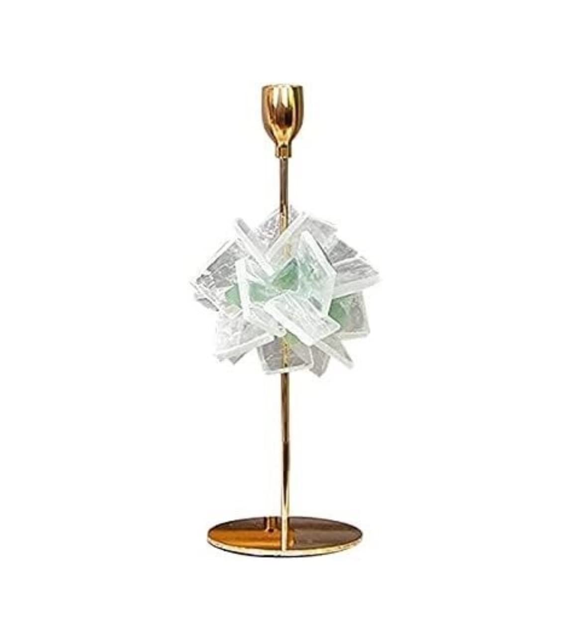 metal candlesticks, Candelabra Candle Holder Crystal Stone Stainless Steel Desktop Luxury Decoration Candlestick Home Romantic Candlelight Dinner olde