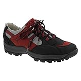  Waldläufer Holly Outdoor-Halbschuh, Nubukleder/Torrix, schwarz/Rubin/Silber, Weite H 471008-304-583 (Größe: 38)