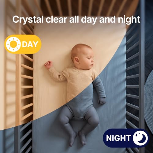 Image of Monai Pro 4K Smart WiFi Baby Monitor with Camera and Audio, Mount, AI App