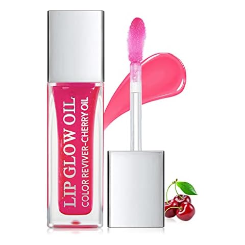Marine Forest Hydrating Lip Glow Oil, Plumping Lip Gloss Transparent Lip Oil Tinted for Lip Care and Dry Lips, Non Sticky, Shiny and Moisturizing (01) Cover