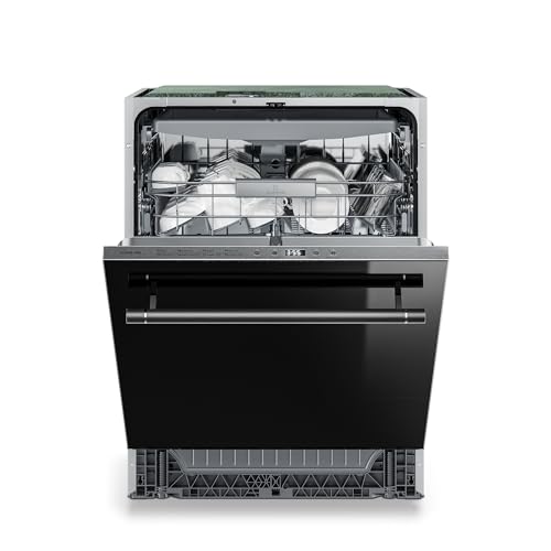 Klarstein Luxara Einbaugeschirrspüler – integrierte Spülmaschine für 14 Standardgedecke, 8 Programme, AquaStop Wasserschaden-Schutz, Eco-Programm, geringer Wasserverbrauch