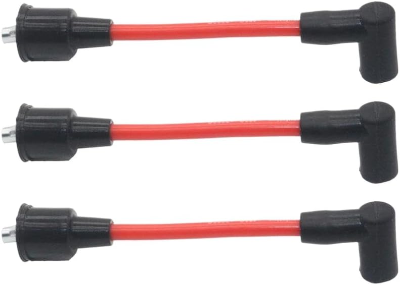 3 Pcs 813715A1 Spark Plug Wire Lead For 150 175 200 Outboard Ignition Systems 84-813715A1 90816A25 99215A29 99215A25