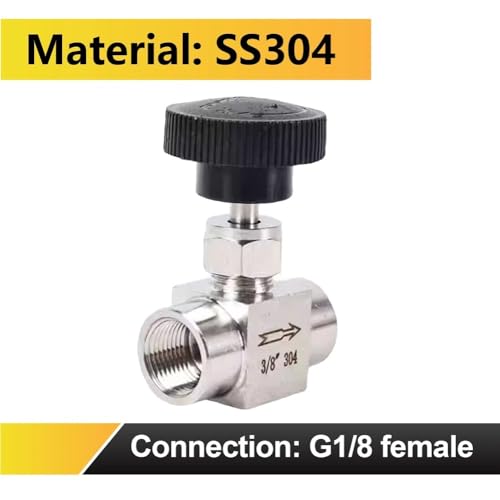 Vanne de régulation en acier inoxydable 304 filetée G1/4 de haute précision