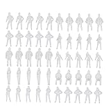 ibasenice 100 Piezas Modelo De Muñeca Pequeñas Figuras Humanas Sentadas Gente para El Pueblo Diseño Arquitectónico Figuras Personas Pintura A Mano Figuras Modelo A Escala Personas Mini
