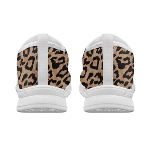 Women's Print Loafers Casual Low Top Barefoot Flats Shoes Low-Cut Casual Flats Lightweight and Breathable White Size 5.5-11.52