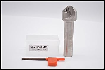 1pcs TCM C20-30-110 CNC Lathe Milling Cutter 45 degrees Chamfer Turning Tool Holder Set Boring Bar