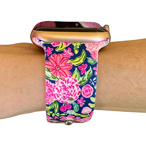 Correa Floral compatible con iWatch 38-45 mm miniatura 1