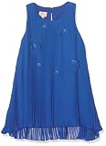 schöne Blumenapplikationen Pezzo Doro Mädchen Partykleid Romantik Kleid, Plissekleid Blüten Glitzersteine Flatterkleid (116)