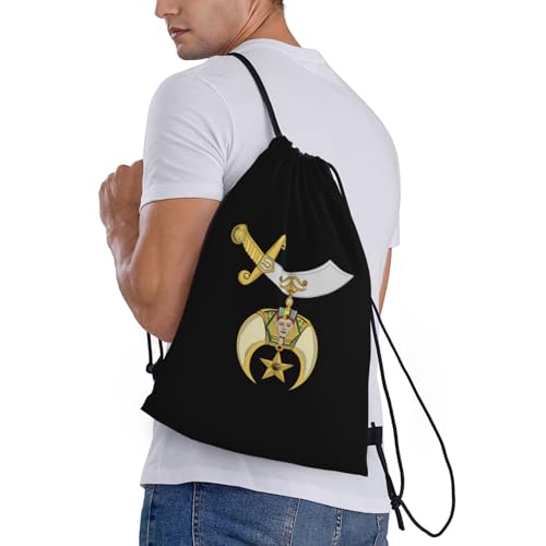 Shriners Love Logos Suitable for gym shopping sports yoga drawstring bags3