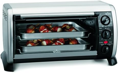 Amazon.com: Rival CO606 – Acero inoxidable 6-slice Countertop convección horno  tostador con el pollo : Hogar y Cocina
