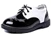 DADAWEN Children's Boy's Girl's Oxford Dress Shoe (Toddler/Little Kid/Big Kid) Black and White US Size 8 M Toddler