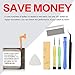 UooFide EB-BR880ABY Battery Compatible with Samsung Galaxy Watch 4 42mm SM-R880 Replacement with Professional Repair Tools Kit