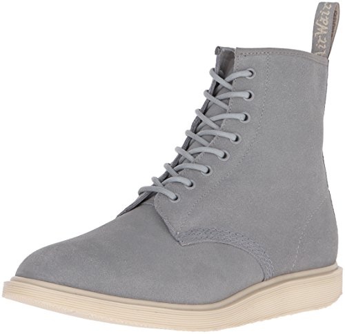 Dr. Martens Men's Whiton Hi Suede Waterproof Chukka Boot, Grey Mare, 7 UK/8 M US