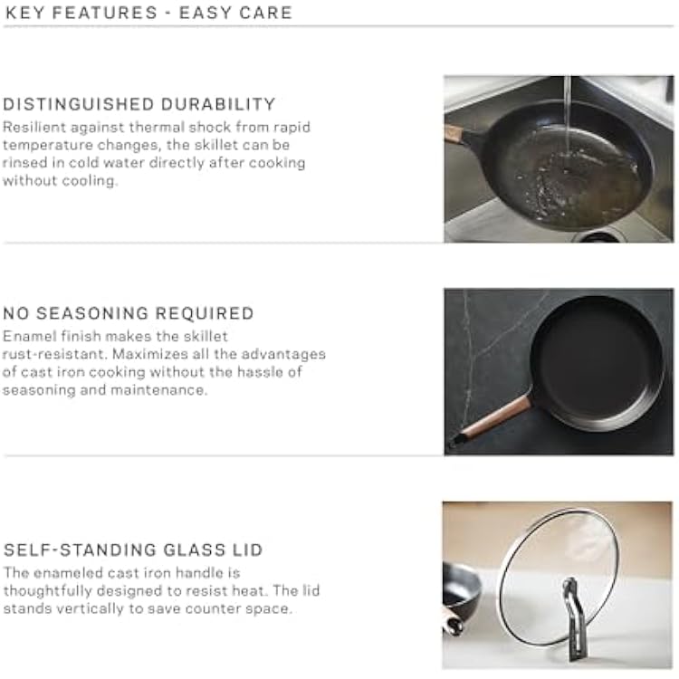 Vermicular Frying Pan with Glass Lid | 20cm (7.9) | Singapore | Ubuy