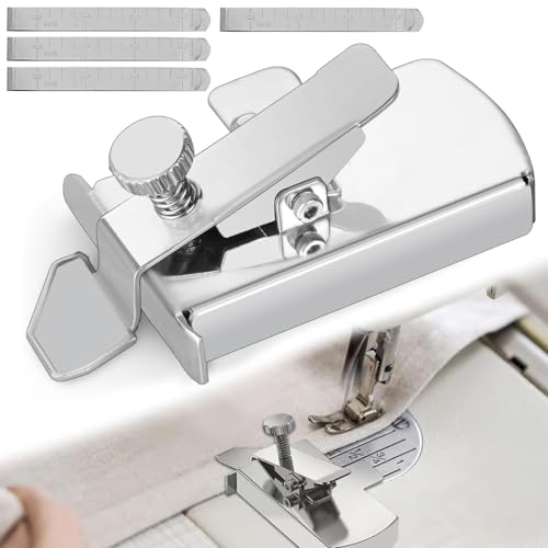 Magnetic Seam Guide for Sewing Machine - Sewing Accessories Quilting Accessories Magnetic Seam Guide with 4 Clips Multifunctional Fixed Gauge Tool Compatible with Brother, Overlocker Sewing Machines