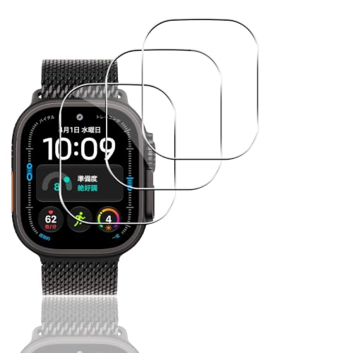 �p Apple Watch Ultra 4 49mm �K���X�t�B���� �ی�t�B���� 3�� ���{���Ɏq�� �p �A�b�v���E�I�b�` �E���g�� 4 �t�B���� | �y3���Z�b�g 10H�d�x �S�ʕی�z�p 49mm Apple Watch Ultra 4/ 3/ 2/