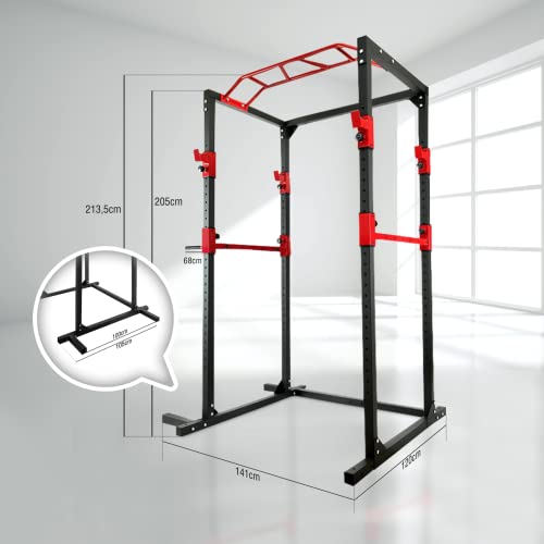 Power Rack von Zoomyo Massive Stahlkonstruktion für Krafttraining