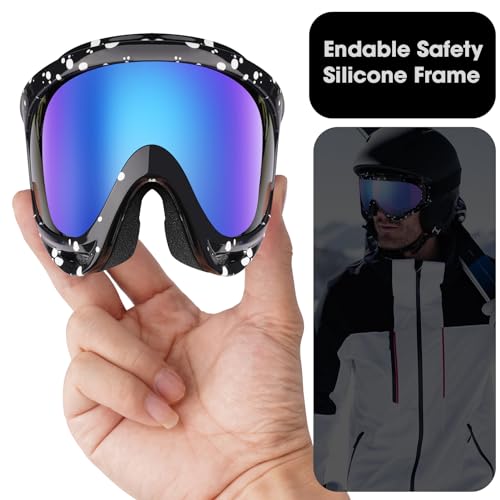 Lunettes de ski et snowboard pour des vacances aux sports d'hiver en famille - 4