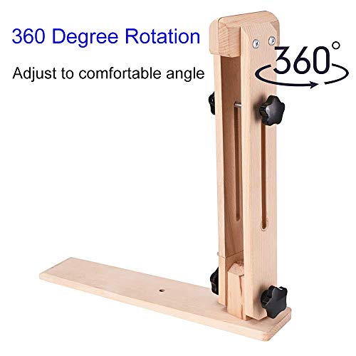 Leather Craft Hand Stitching Pony Horse Improved Wood Table Clamp for Leathercraft Sewing DIY Tool