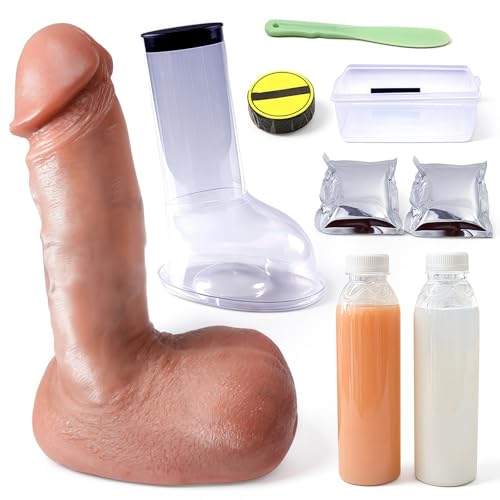 Easy Clone Silicone Penis DIY Dildo Do-It-Yourself Penis and Balls Molding Casting KitHandmade Realistic Dick Sex EquipmentLight Skin Adult Toys for Men & Couples