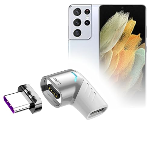 Evita tirones de cable con el adaptador magnético Samsung S21 Ultra de ángulo