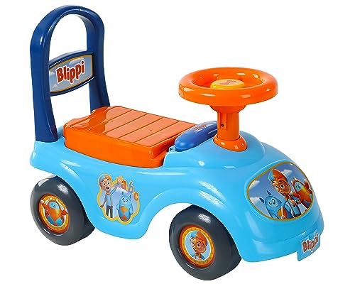 Blippi NE Basic Ride-On by Dynacraft – Fun and Colorful Design, Perfect for Toddlers, Sturdy and Durable, Easy to Assemble, Ideal for Indoor and Outdoor Play