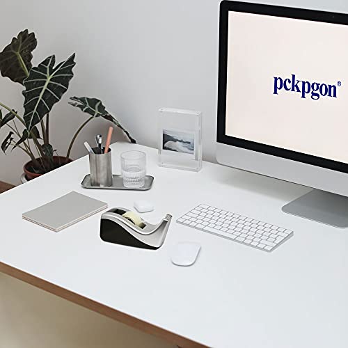 PCKPGON Transparent Tape Refills, 6 Rolls, 3/4 x 1000 Inches, 1 inch Core, Clear Desk Refillable Tape Dispenser Refill Rolls, Glossy Gift Wrapping Tape, Engineered for Home Office School Use