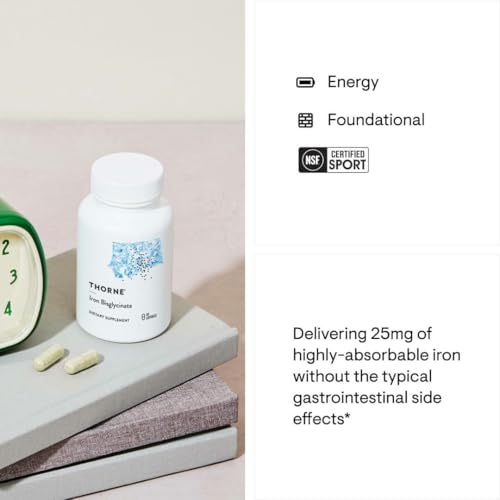 image for THORNE - Iron Bisglycinate - 25 mg Iron Supplement for Enhanced Absorp