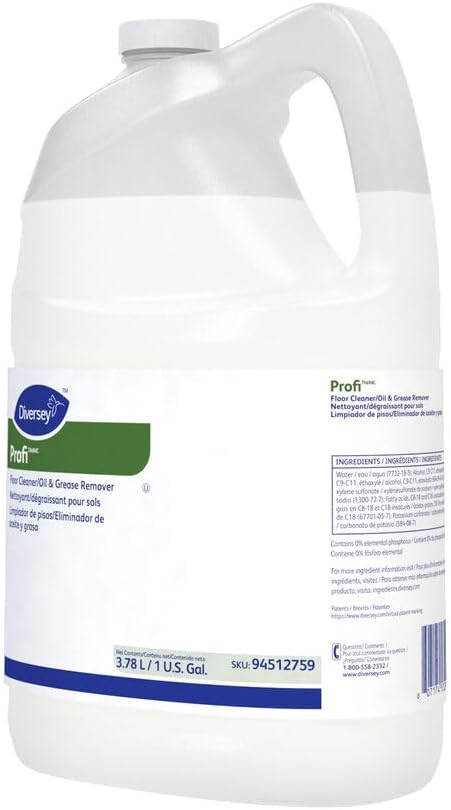 Diversey Profi Floor Cleaner & Oil Grease Remover, 1 Gallon