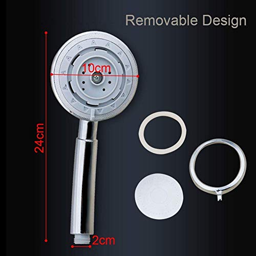Pommeau de douche haute pression avec tuyau et support pour basse pression d'eau
