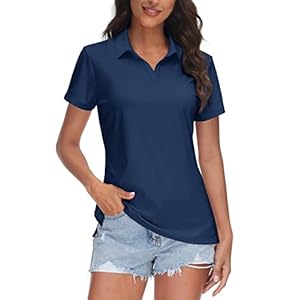 TACVASEN Women’s V-Neck Polo ...