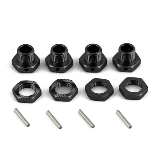 RC�������i For Arrma For Infraction For Limitless For Felony 6S 1/7 ���^�� 17mm �z�C�[�� �Z�p�n�u �i�b�g�t�� RC�J�[ �A�b�v�O���[�h �������i(Black)