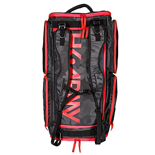 Hk Army Expand 75L Paintball Roller Gearbag - Shroud Black/Red #TOP5