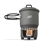 Esbit – Esbit Trockenbrennstoff-Kochset, grau, 585ml