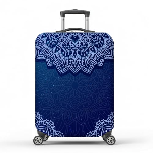 MAYJOYDIY Lotus Luggage Cover Flowers Elastic Baggage Covers Nature Floral Dust-Proof Suitcase Sleeve Anti-Scratch Washable Suitcase Protector Size M Fit 22-25 Inch Luggage