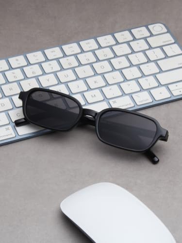 Image of Ted Smith | Unisex Rectangle Sunglasses | 100% Uv Protected