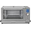 Cuisinart TOB-135 Deluxe Convection Toaster Oven Broiler, Brushed Stainless, 9.3" x 18.3" x 15.3", Silver