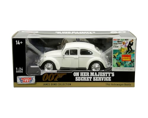 Modelo a Escala 1:24 Beetle 1966 Blanco miniatura 1