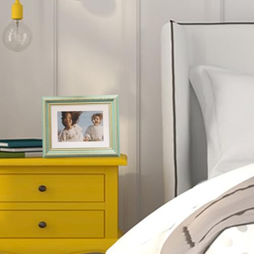 marysgift 6x4 Photo Frames Vintage Styrene Front Style Picture Frames Family Photo Frame (Blue02,6 * 4") - Image 5