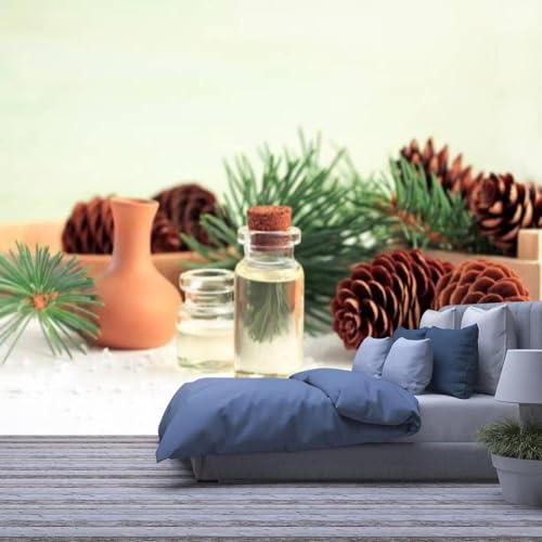 Papier peint spa 3D auto-adhésif 416x254cm pour salon de massage relaxant - 2