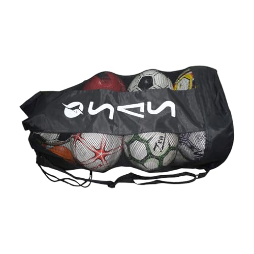 Image of SAS SPORTS Football Carry Bag (10-12 Balls) - 2 Strips (Black)