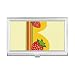 B Alphabet Strawberry Illustration Pattern Business Card Holder Case Pocket Box Wallet