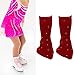 Aymzbd Ice Skating Leg Warmers Knit Long Leg Warmers Decor Fashion Supplies Keep Warm Ice Figure Skating Socks for Sports Dance, Red