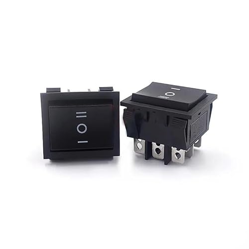 1pc KCD7 9-pin 3-Stop All Black Power Warping Switch Large Current Power Button Switch Controls Switches