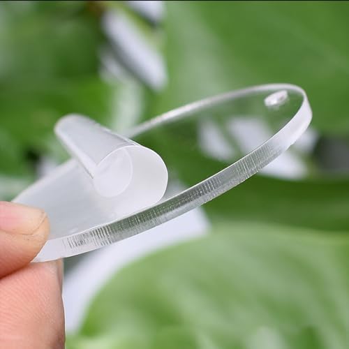 FONGKNOX transparente, runde Acrylscheiben, 5 cm, transparente Acrylplatten, 2 mm dicke, runde Acrylscheiben für Bilderrahmen, DIY-Bastelprojekte, Schilder, 16 Stück