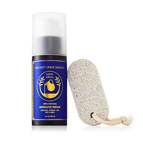 Organic Foot Cream Made Of Olive, Almond, Sunflower, Lavender & Vitamin E Oil. Balm Moisturizer For Cracked Dry Feet, Hands, Heels, Elbows, Nails, Knees. Natural Foot Care Lotion 3.4 Oz #TOP1