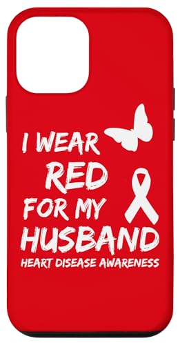 Heart Disease Awareness I Wear Red For My Husband Ribbon �X�}�z�P�[�X iPhone 12 mini �p