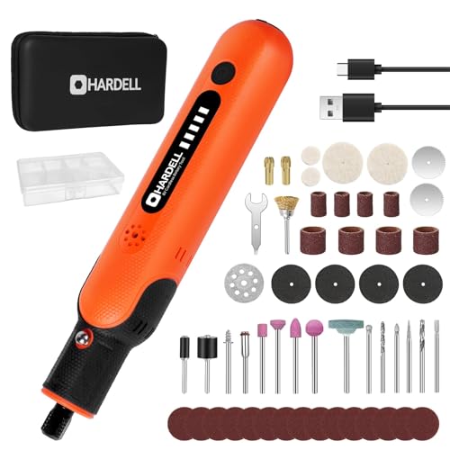 Hardell 8V Rotary Tool Cordless Kit With 65Pcs Accessories, 5 Variable Speeds Power Rotary Tool cover