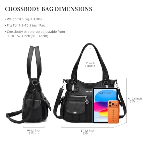 Bolso Tote Grande KouLi Buir para Mujer Multi-Bolsillos miniatura 6